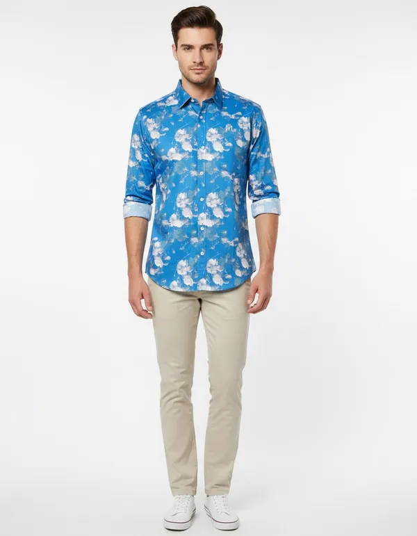Sky_Blue_Cotton_Shirt_For_Men
