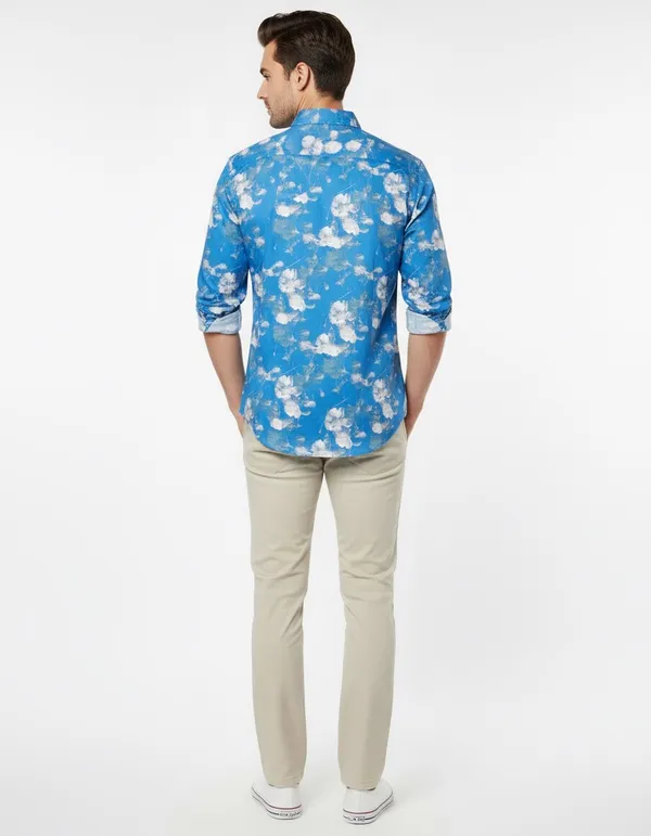 Sky_Blue_Cotton_Shirt_For_Men