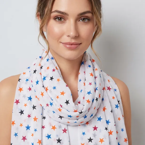 Dupatta_With_Multicolor_Of_Bindi_And_Star_Print