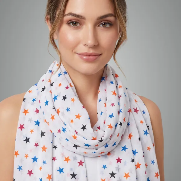 Dupatta_With_Multicolor_Of_Bindi_And_Star_Print