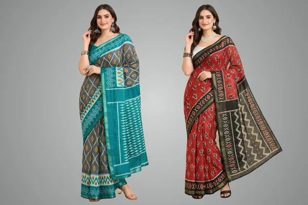 Multicolor_Cotton_Silk_Saree_For_Women