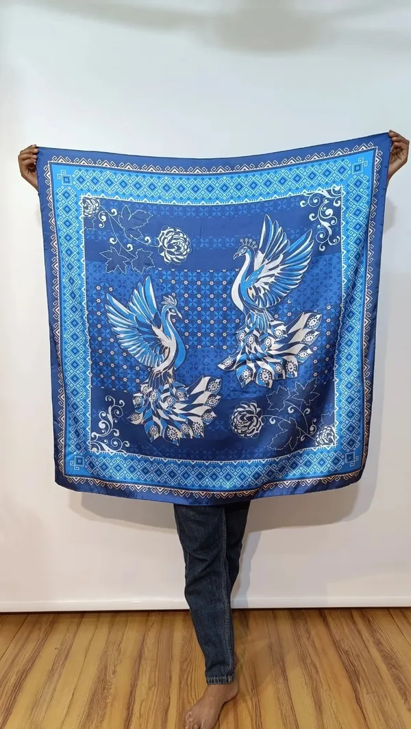 KAHERI_Women_Satin_Silk_Printed_Scarf_(100_x_100_cm,_Blue)_01