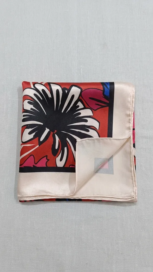 KAHERI_Women_Satin_Silk_Printed_Scarf_(100_x_100_cm,_Red_&_Beige)_02
