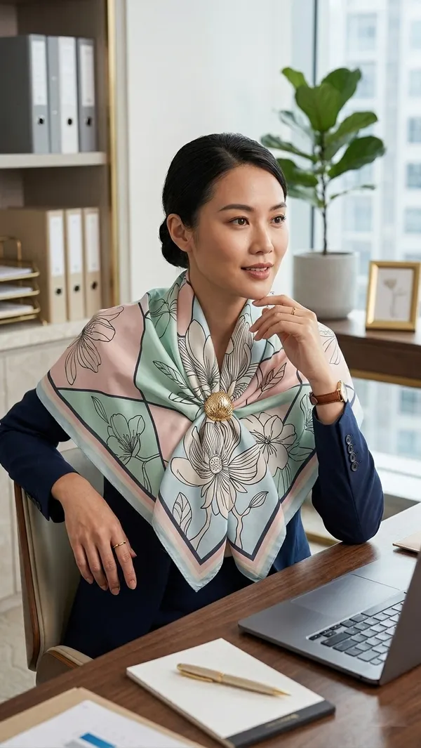 KAHERI_Women_Satin_Silk_Printed_Scarf_(100_x_100_cm,_Sky_Blue_&_Peach)_04