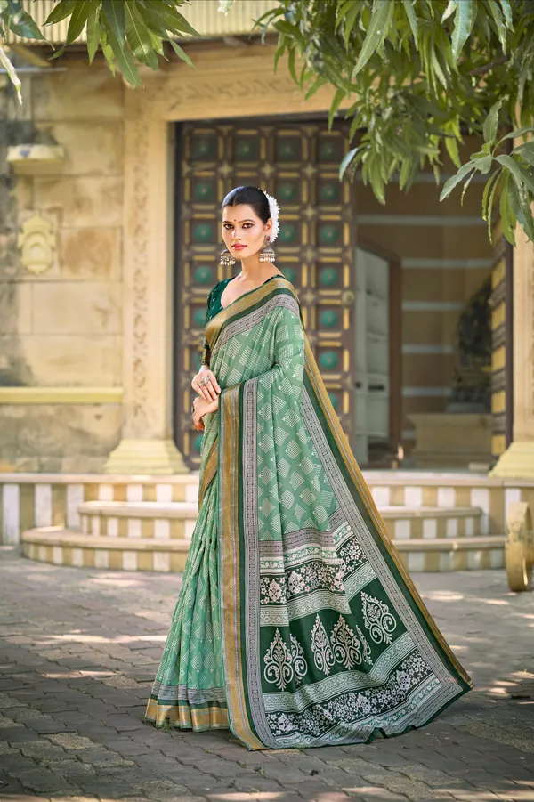 Kaheri_Saree_:_Premium_Mal_Cotton_Saree_with_Royal_Dark_Green_Pallu_Zalak