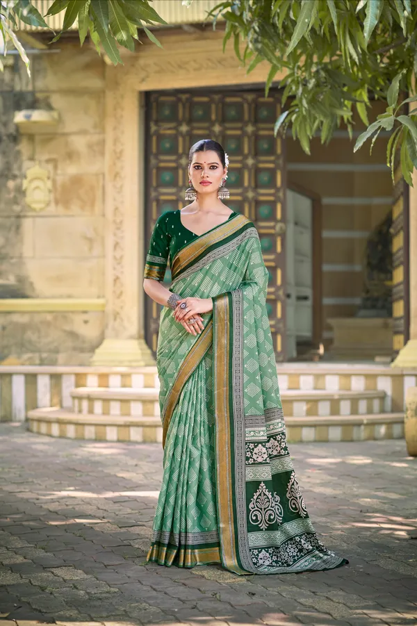 Kaheri_Saree_:_Premium_Mal_Cotton_Saree_with_Royal_Dark_Green_Pallu_Zalak