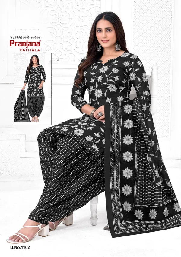Kaheri_Daily_wear_pure_cotton_3_pcs_Black_colour_printed_suits_for_womens