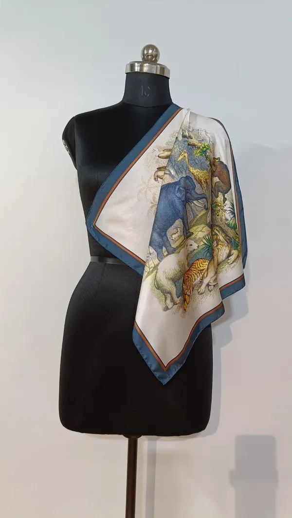 Kaheri_Jangle_print_satin_silk_scarf_for_women_|_Size_65X65_cm