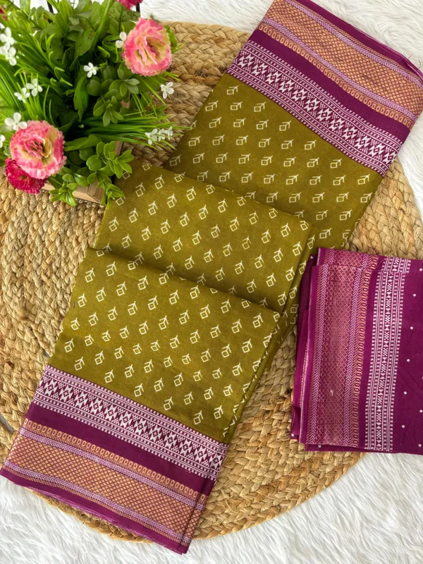 Kaheri_Saree_:_Twin_Elegant_Combo_-_Premium_Mal_Cotton_Bandhani_Print_Sarees_(Pack_of_2)_zalak