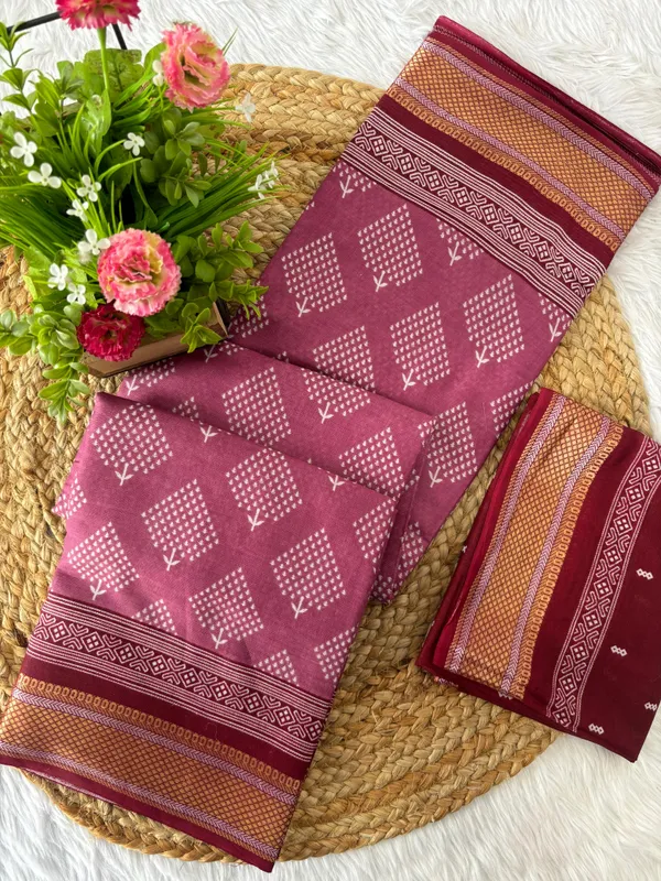 Kaheri_Saree_:_Twin_Elegant_Combo_-_Premium_Mal_Cotton_Bandhani_Print_Sarees_(Pack_of_2)_zalak
