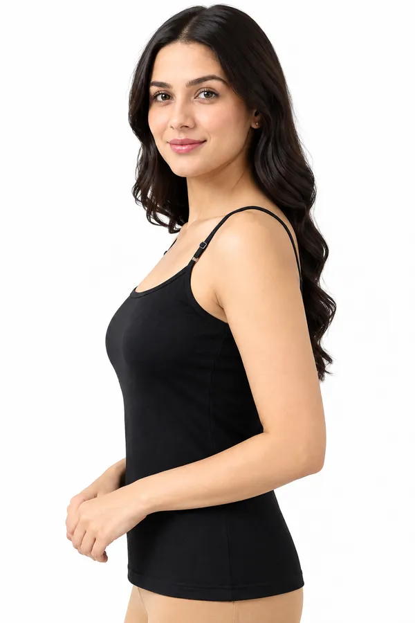 Kaheri_Solid_Black_Cotton_Camisole_slip_with_adjustable_solder_strap_-_pack_of_3