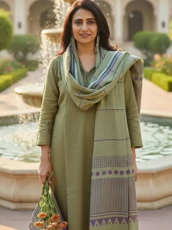 Kaheri_Solid_Pista_Kurti_Pant_Dupatta_Set_for_Ladies