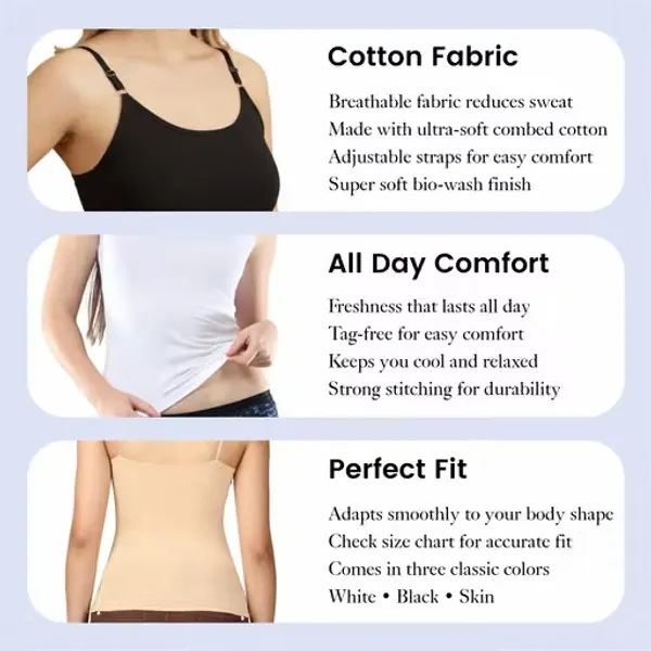 Kaheri_White_Solid_Cotton_Slip_with_adjustable_strap_for_ladies.