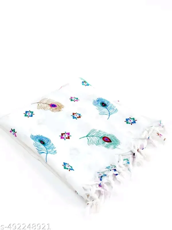 White_Cotton_Silk_Duppatta_For_Women