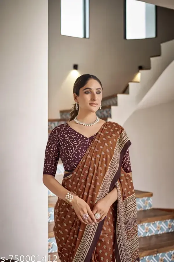 Baguru_Pari_Pure_Heavy_Mul_Cotton_Saree_Coffee