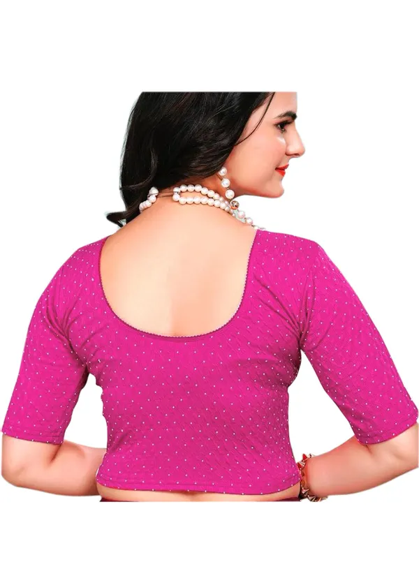 Siroski_Readymade_Blouse_Rani_Color_Diamond_Blouse