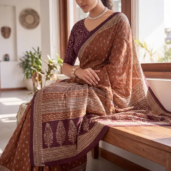 Baguru_Pari_Pure_Heavy_Mul_Cotton_Saree_Coffee