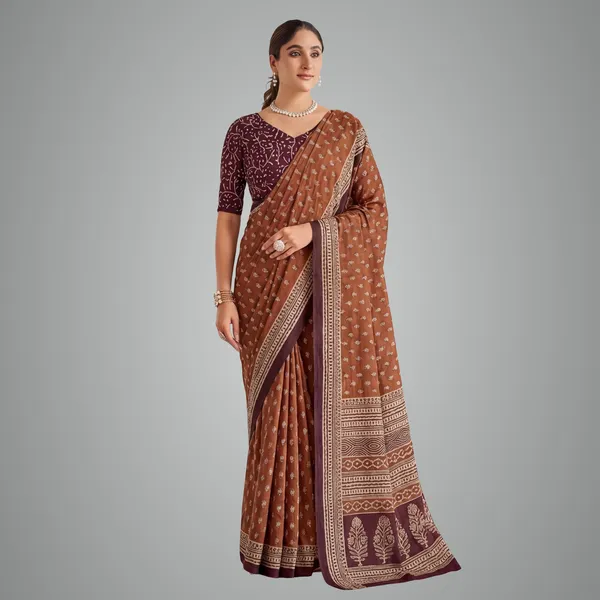 Baguru_Pari_Pure_Heavy_Mul_Cotton_Saree_Coffee