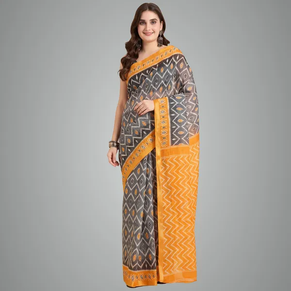 Daily_Wear_Maheshwari_Silk_Pure_Cotton_Saree_Black_Orange