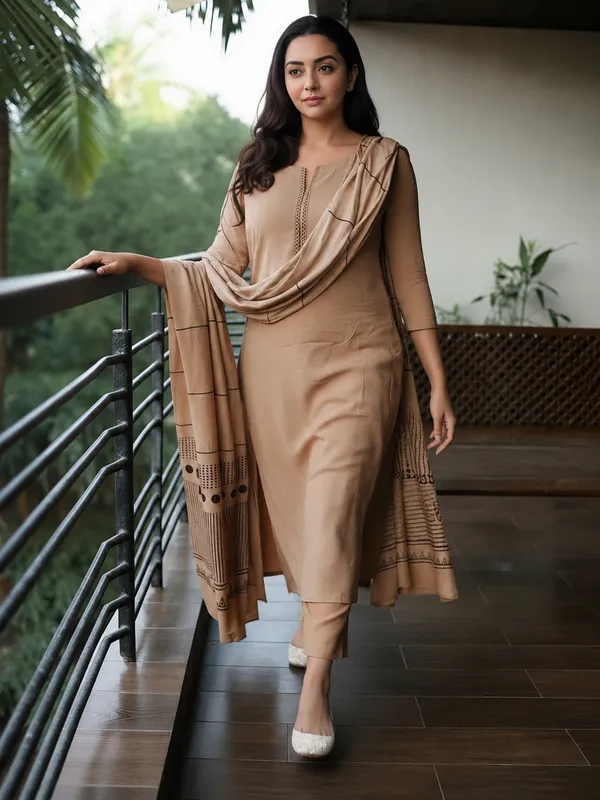 Chiku_Rayon_Printed_Kurti_Pant_Dupatta_Set_|_Kaheri_Enterprise