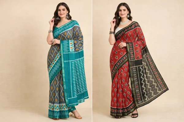 Multicolor_Cotton_Silk_Saree_For_Women