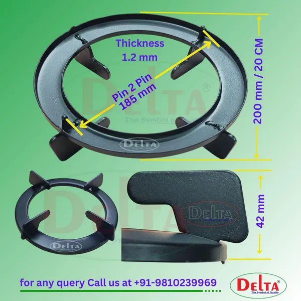 Delta_Gas_Spare_Part_Black_Powder_Coated_Round_Brio_Pan_Support_Stand_With_Pin_To_Fitment_Size_185_Mm_Heavy_And_Long_Lasting_Use_Easy_Clean_Stove_Replacement_Parts_Pack_Of_2