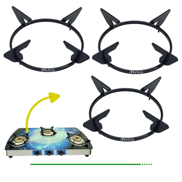 Delta_Gas_Stove_Part_Black_Powder_Coated_Pan_Support_Stand_For_Glass_Top_Burner_With_Pin_To_Fitment_Size_150_Mm_Pack_Of_3