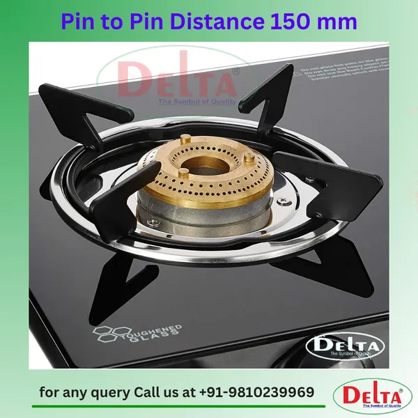 Delta_Gas_Stove_Parts_Part_Black_Powder_Coated_Pan_Support_Glass_Top_With_Mini_Bowl_Stand_Pin_To_Size_150_Mm_Pack_Of_2
