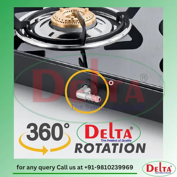 Delta_360_Revolving_Zink_Casted_Nozzle_Gas_Pipe_Connector_1_4_Bspt_X_10_Mm_Thread_Stove_Parts_Included_Leakproof_Ptfe_Seal_Teflon_Tape_Hose_Clamp