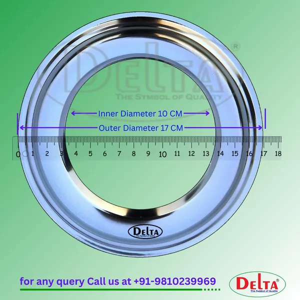 Delta_Gas_Stove_Parts_Stainless_Steel_Round_Dip_Spill_Tray_For_Universal_Body_Size_17X17_Cm_Pack_Of_2