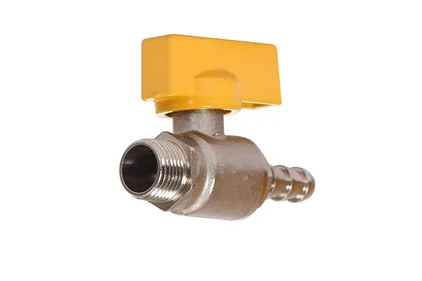 Delta_Brass_Ball_Valve_1/2_Inch_Bsp_Male_For_Air_Gas_Water_Supply_With_8_Mm_Outlet_Nozzle_Domestic_Gardining_Commercial_Use_Pack_Of_1