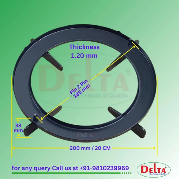 Delta_Gas_Stove_Part_Powder_Coated_Mild_Steel_Round_Pan_Support_For_Triple_Cook_With_Pin_To_Fitment_Size_185_Mm_Pack_Of_1
