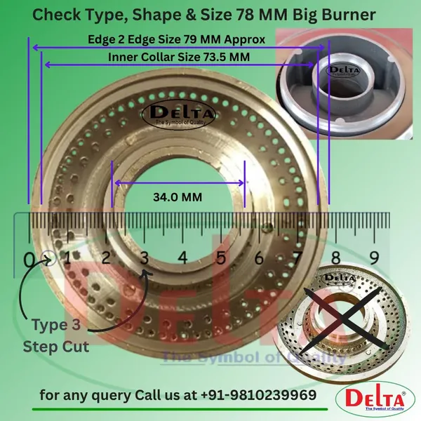 Delta_Brass_Burner_Cap_For_Manual_Ignition_Glass_Top_Gas_Stove_Parts_Type_3_Step_Cut_Medium_78_Mm_Pack_Of_1