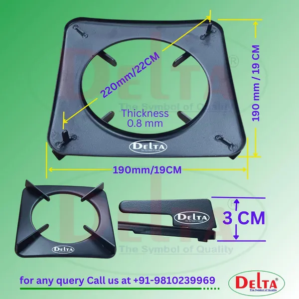 Delta_Gas_Stove_Parts_Black_Powder_Coated_Rust_Proof_Pan_Stand_Ordinary_Pack_Of_1