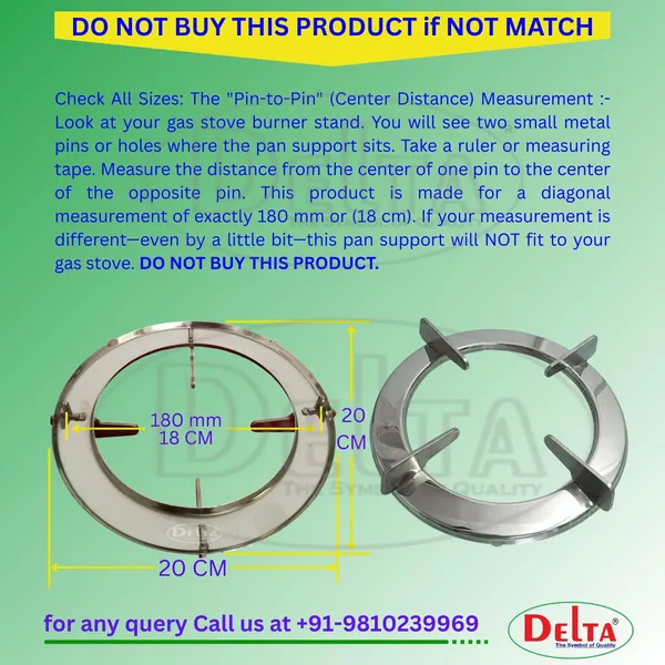 Delta_Gas_Stove_Part_Stainless_Steel_Round_Pan_Support_For_With_Pin_To_Fitment_Size_180_Mm_Pack_Of_1