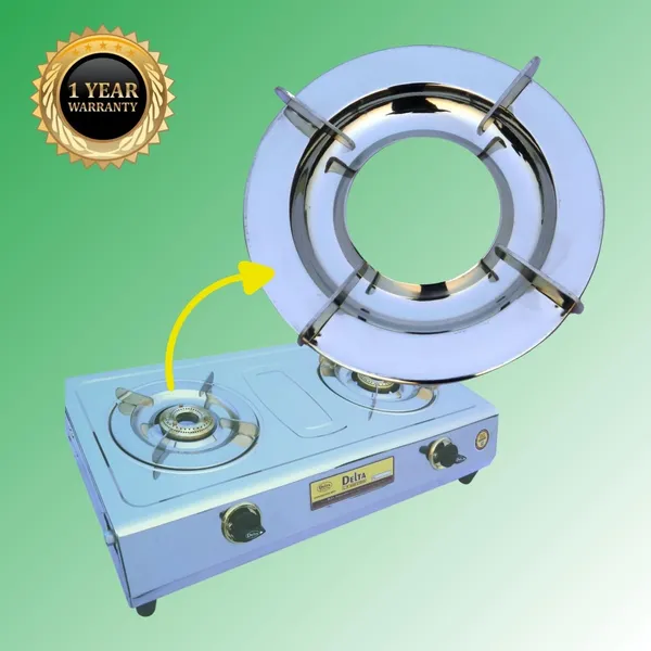 Delta_Gas_Stove_Parts_Stainless_Steel_Round_Pan_Support_Stand_With_Inbuilt_Dip_Tray_For_Body_Vs2_Pin_To_Size_180_Mm_And_Od_20_Cm_Suitable_All_Brands_Pack_Of_1