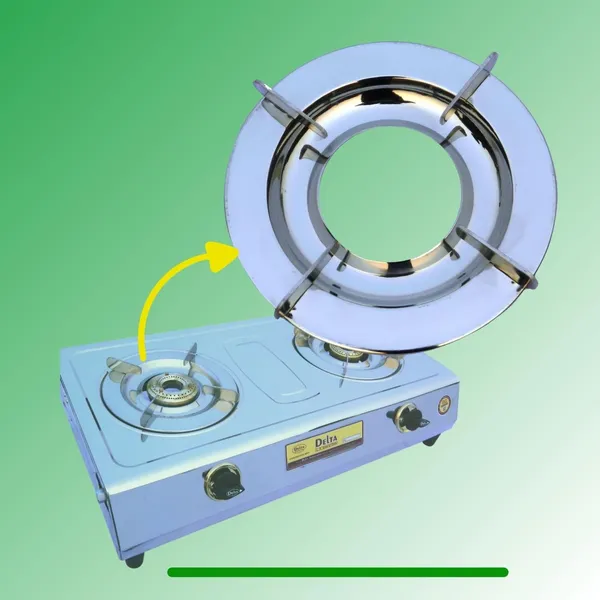 Delta_Gas_Stove_Parts_Stainless_Steel_Round_Pan_Support_Stand_With_Inbuilt_Dip_Tray_For_Body_Vs2_Pin_To_Size_180_Mm_And_Od_20_Cm_Suitable_All_Brands_Pack_Of_1