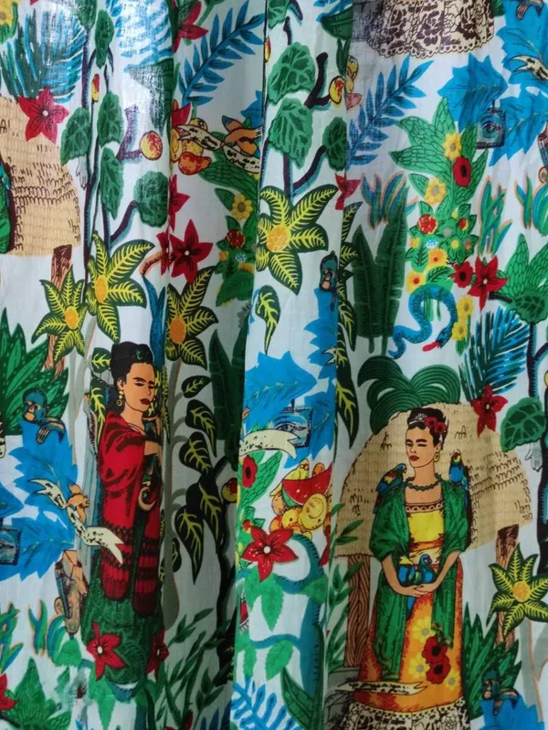 Frida_Kahlo_Print_Cotton_Curtains:_Boho_Decor,_Set_Of_2