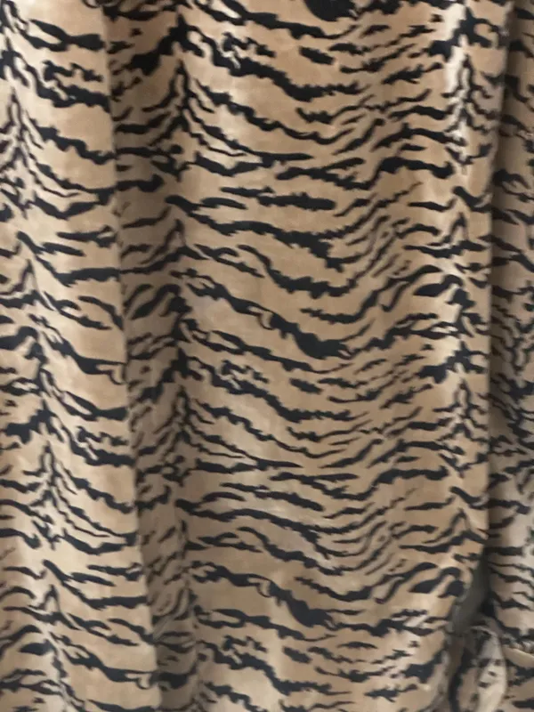 Vintage_Style_Beige/Brown_Velvet_Curtain:_Tiger_Print_Can_Be_Custmize_Boho_Decor.