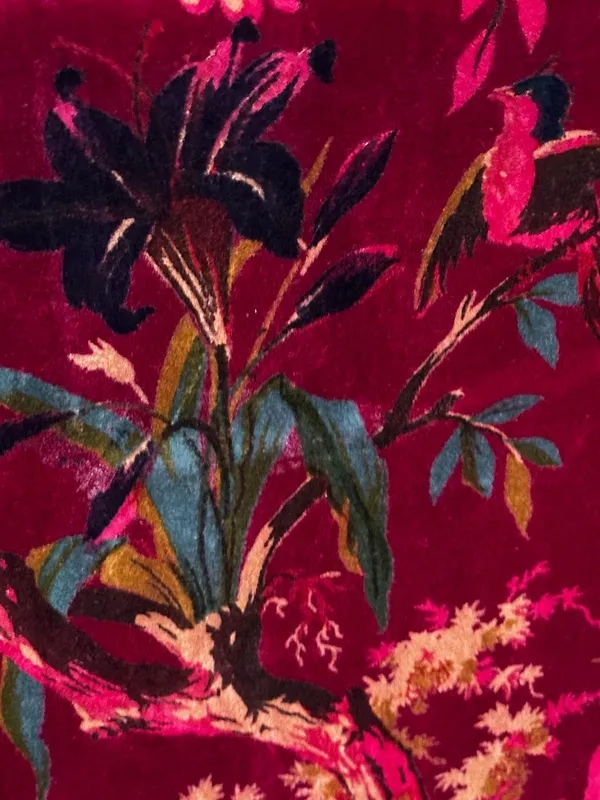 Wine_Red_Cotton_Velvet_Curtains:_Floral_Bird_Print_Boho_Drapes