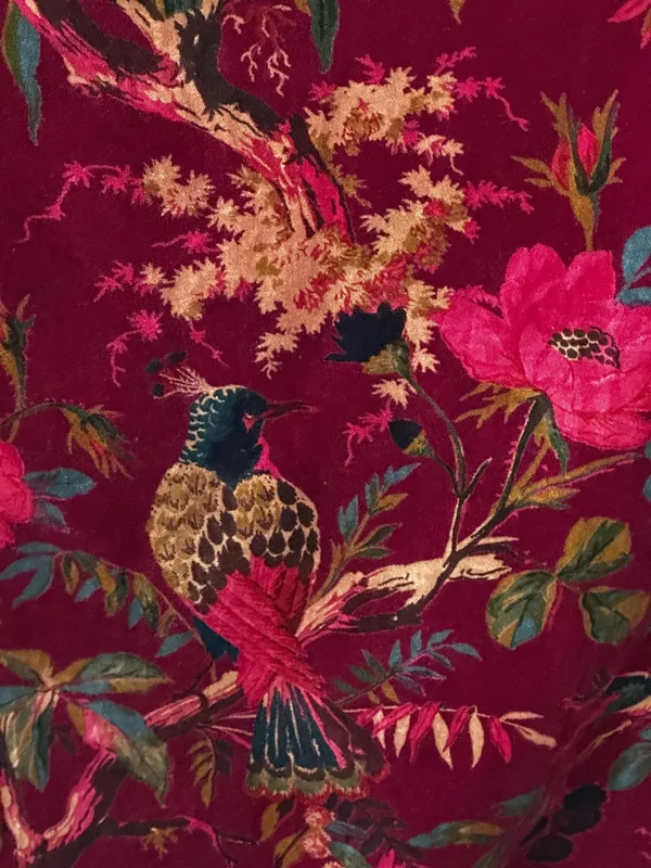 Wine_Red_Cotton_Velvet_Curtains:_Floral_Bird_Print_Boho_Drapes