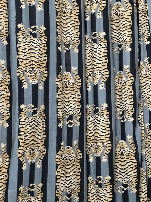 Tiger_Print_Cotton_Curtain_Panel_Set:_Black_&_Gray_Boho_Drapes
