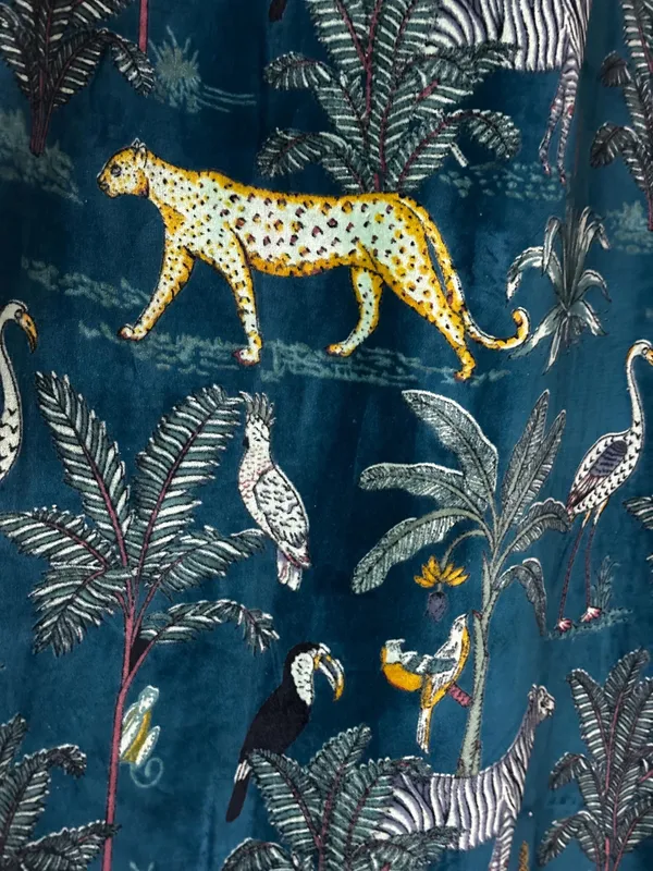 Custom_Teal_Tropical_Safari_Cotton_Velvet_Curtains_-_Luxury_Zebra_&_Toucan_Print_Drapes_-_Bespoke_Sizes