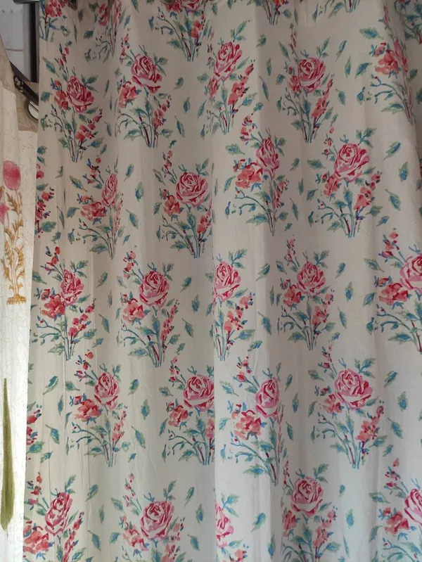 Indian_Hand_Block_Print_Curtain,_Bohomien_Decor,_House_Warming_Gift.