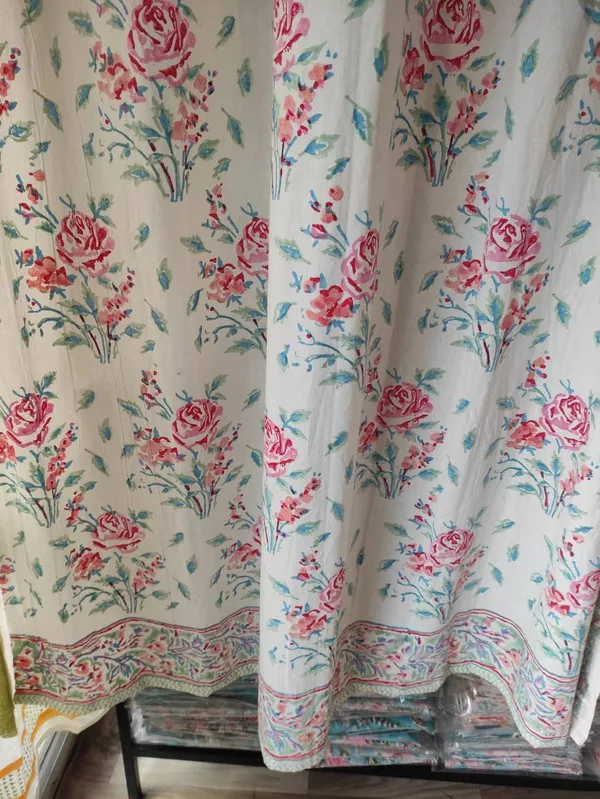 Indian_Hand_Block_Print_Curtain,_Bohomien_Decor,_House_Warming_Gift.