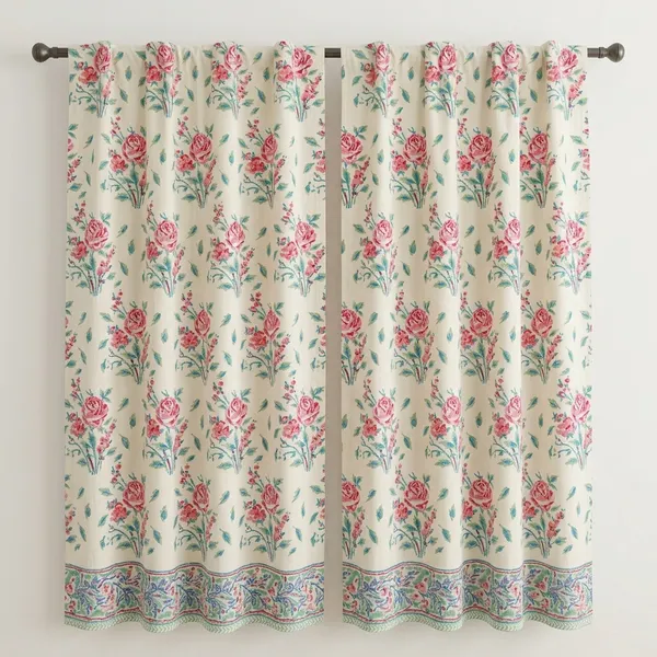 Indian_Hand_Block_Print_Curtain,_Bohomien_Decor,_House_Warming_Gift.