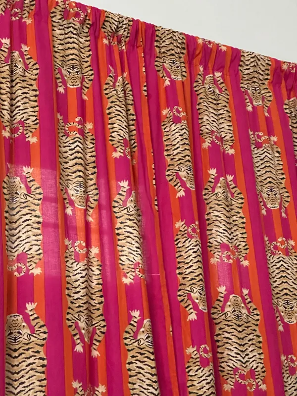 Tiger_Print_Curtain,_Boho_Cotton_Drapes,_Set_Of_2