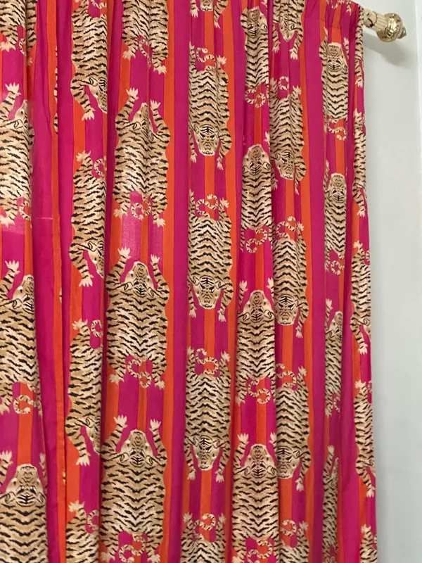 Tiger_Print_Curtain,_Boho_Cotton_Drapes,_Set_Of_2