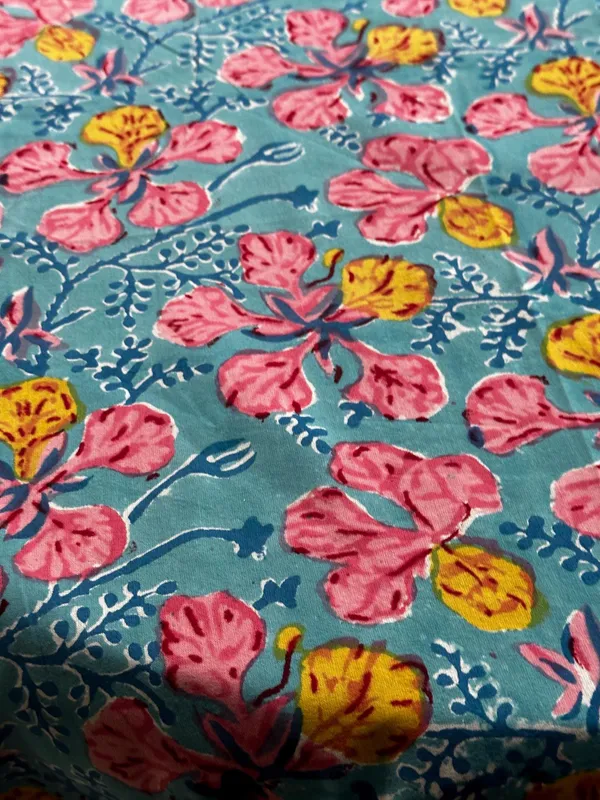Hand_Block_Print_Round_Tablecloth:_Floral_Sheeting_Fabric,_8_Seater