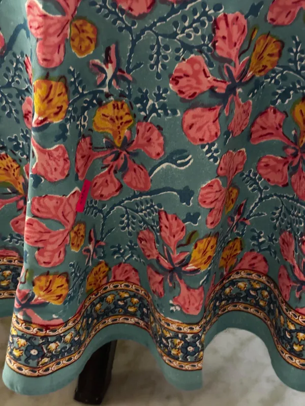 Hand_Block_Print_Round_Tablecloth:_Floral_Sheeting_Fabric,_8_Seater